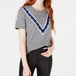 Carbon Copy Embellished T-Shirt